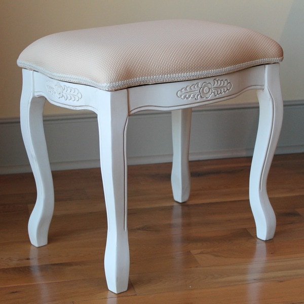 Shop International Caravan Windsor Carved Vanity Stool ...