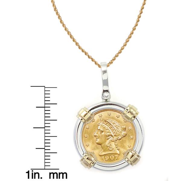 Shop American Coin Treasures 14k Gold Sterling Silver 250