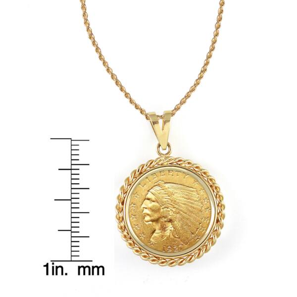 Shop American Coin Treasures 14k Gold 250 Indian Head Gold