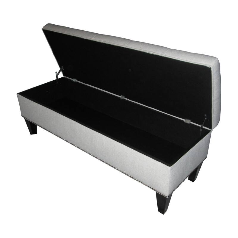 Brooke Loft Tufted Magnolia Storage Bench