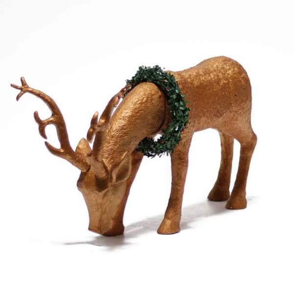 Gold Polyresin 19inch High Reindeer Free Shipping Today Overstock