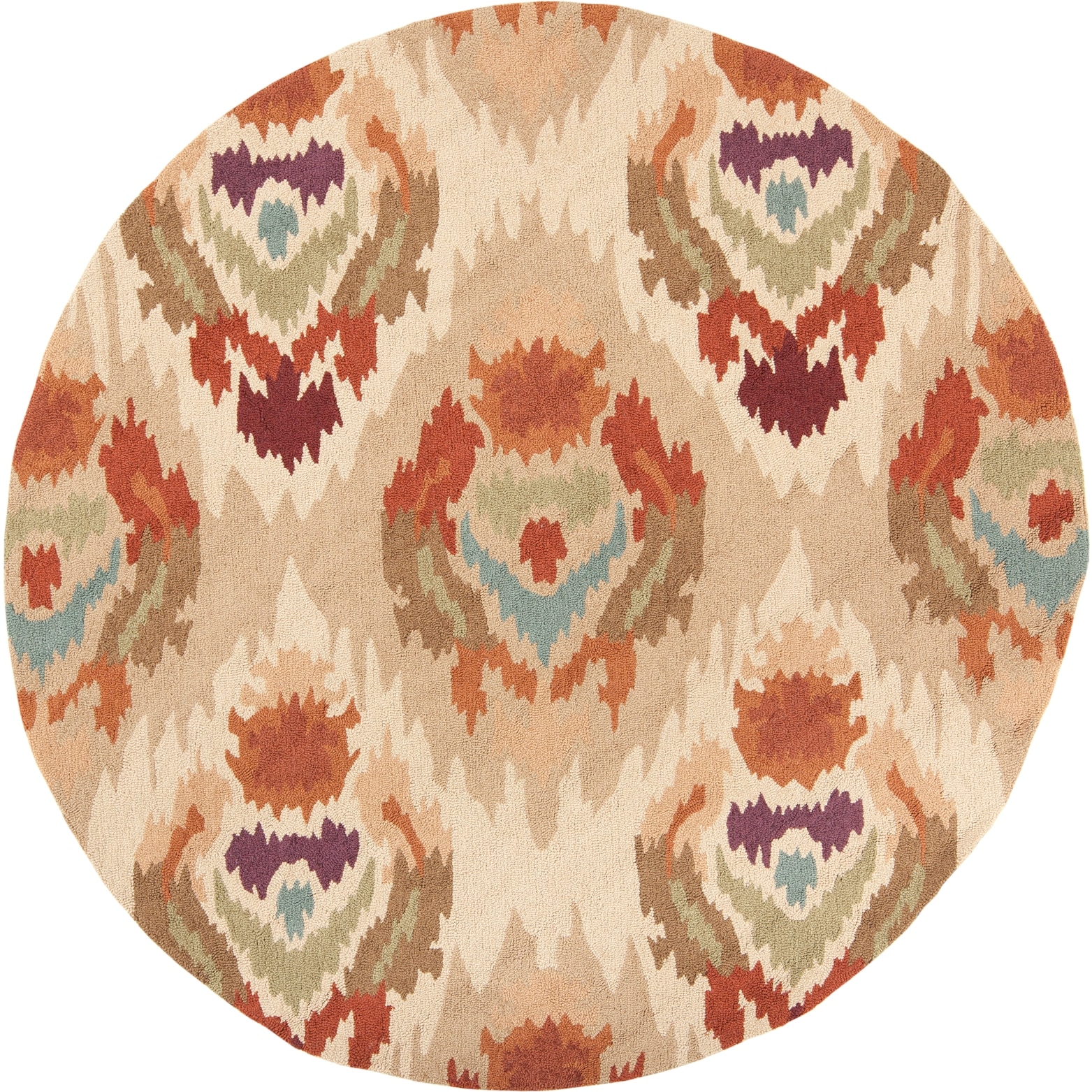 Hand hooked Snohomish Gold Rug (6 X 6)