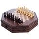 Trademark Games 13-inch Octagonal Chess and Checkers Set - Thumbnail 0