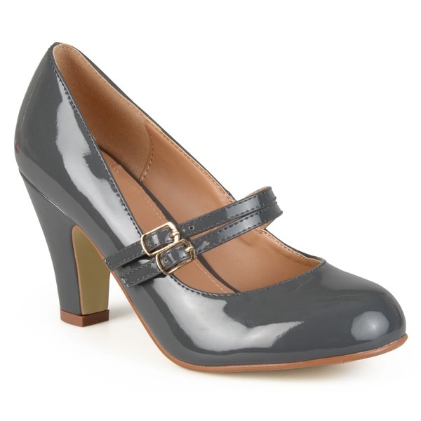 Wendy-09' Mary Jane Faux Leather Pumps 