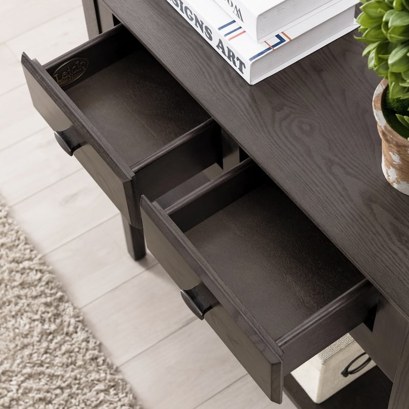 Teegan Solid Wood Hall Entryway Console Sofa Table