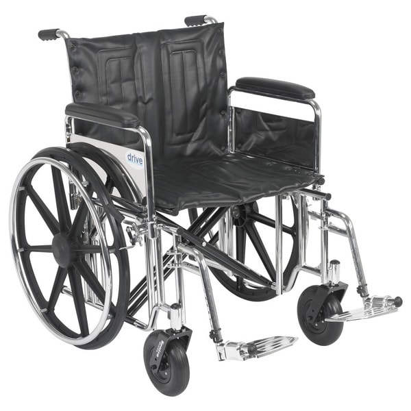 Drive Medical 22inch Wide Sentra Extra Heavyduty Wheelchair with