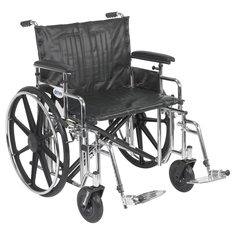 Shop Drive Medical std22adfa-sf Sentra Extra Heavy-duty Wheelchair with