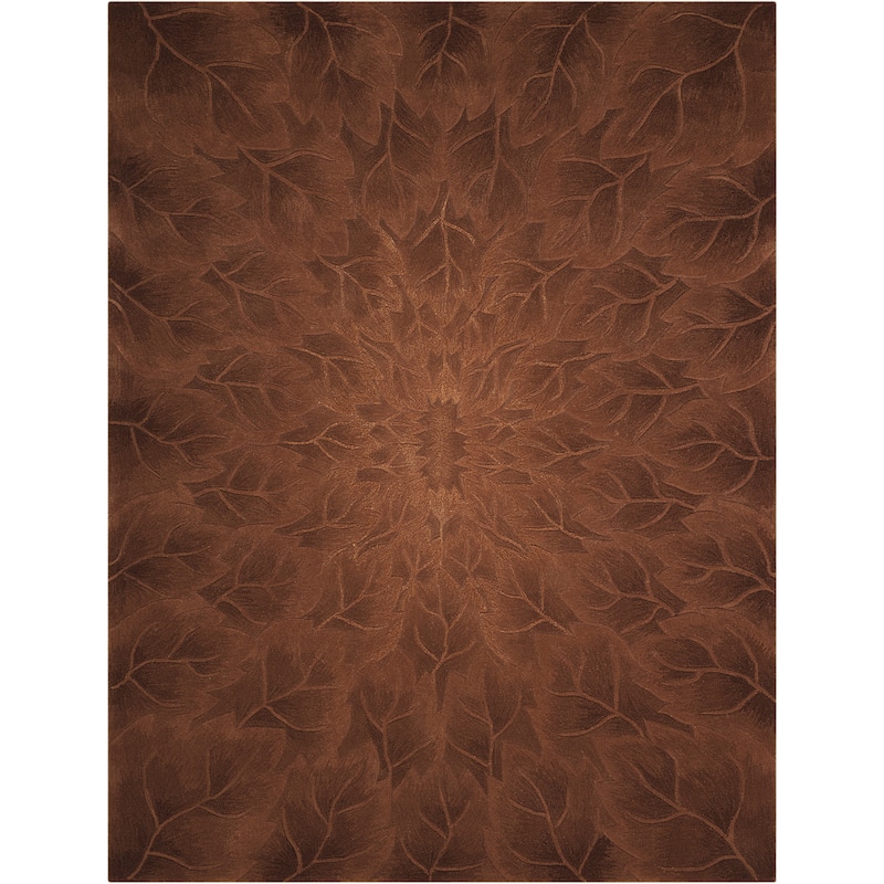 Nourison Moda Hand-tufted Area Rug - 7'6" x 9'6" - Brown - Rectangle