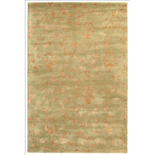 Safavieh Handmade Tranquility Sage New Zealand Wool Rug - 8'3 x 11'