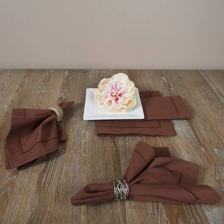 Hemstitched Dinner Napkins (Set of 12)