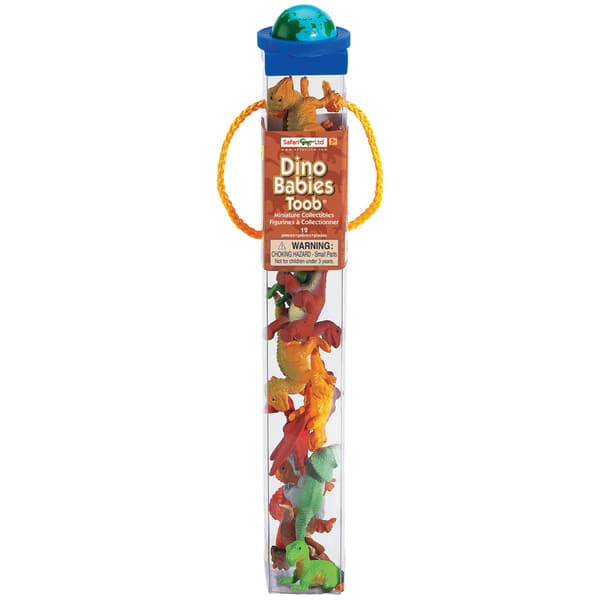 slide 1 of 1, Dino Babies Plastic Miniatures In Toobs