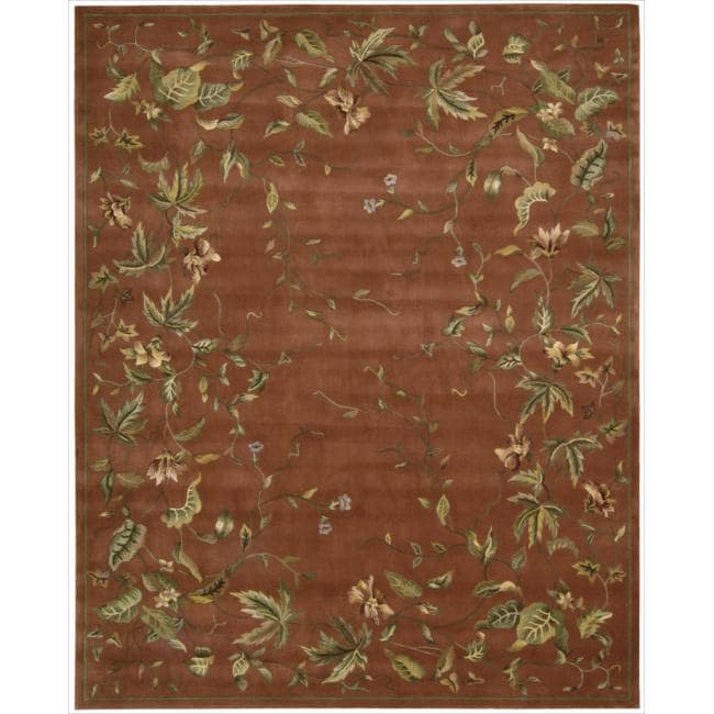 Nourison Hand Tufted Julian Floral Spice Rug (76 X 96)