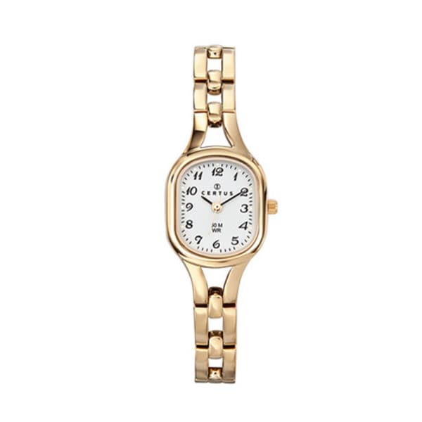 Certus Paris women's oval gold tone brass white dial watch Certus Paris Women's More Brands Watches