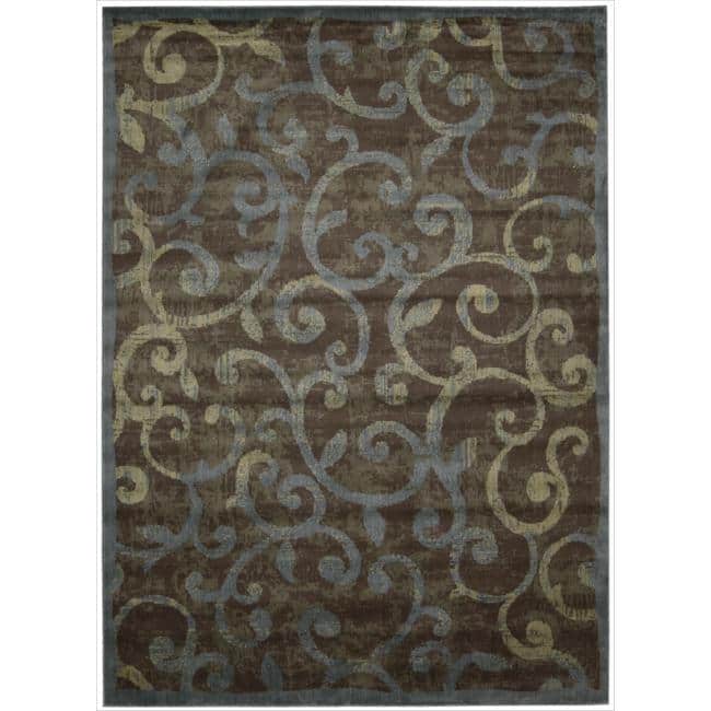 Nourison Expressions Modern Abstract Trellis Area Rug - 9'6" x 13'6" - Multi - Rectangle