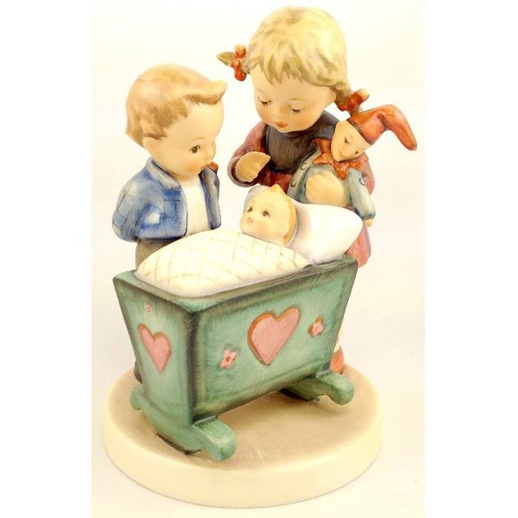 M I Hummel 'Blessed Event' Porcelain Statue