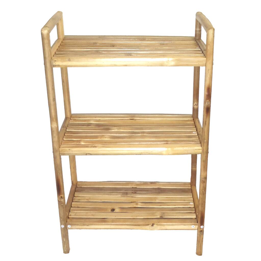 Handmade Bamboo 3-Tier Bath Shelf (Vietnam)