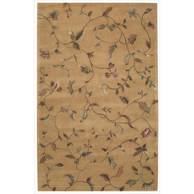 Nourison Hand tufted Julian Floral Gold Rug (36 X 56)