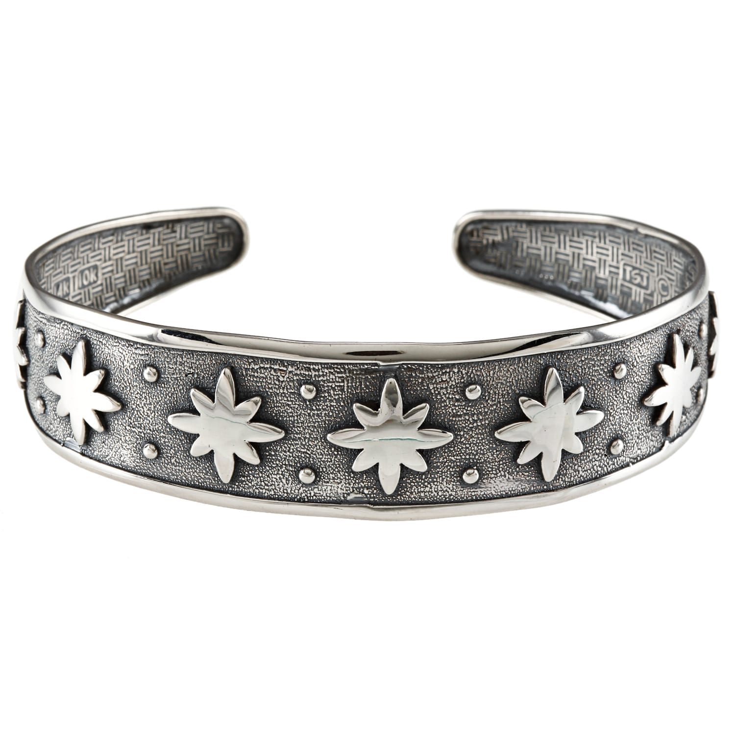 LucyNatalie Sterling Silver Stars Flexible Cuff Bracelet Today $53.99