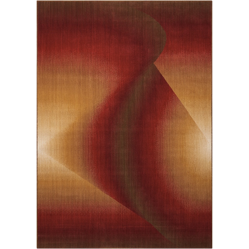 Nourison Radiant Arts RA04 Area Rug - 3' 6" x 5' 6" - Red - Rectangle