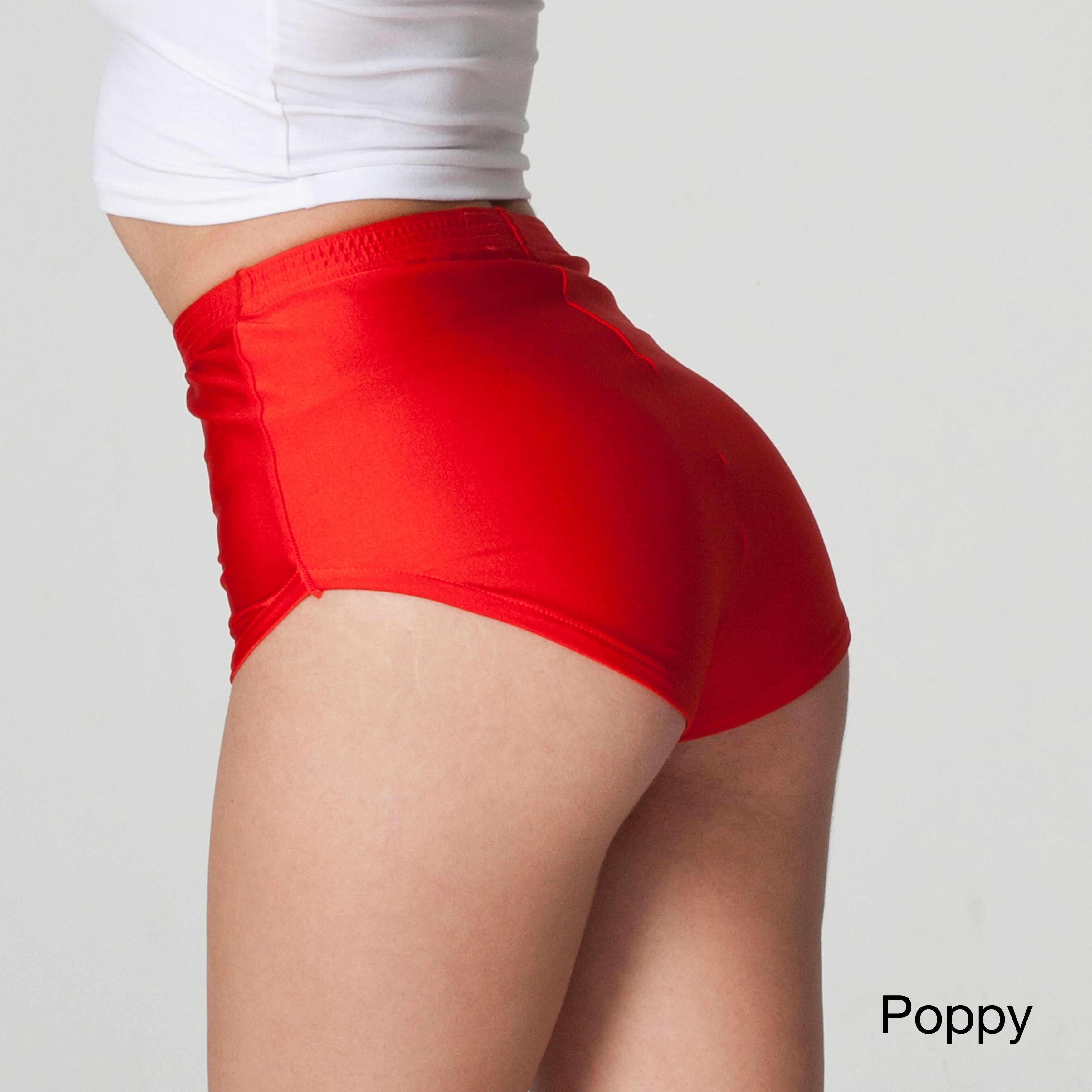 American Apparel American Apparel Womens Nylon Tricot Short Shorts Red Size XS (2  3)