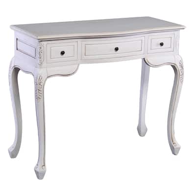 Windsor Carved Wood Writing Desk