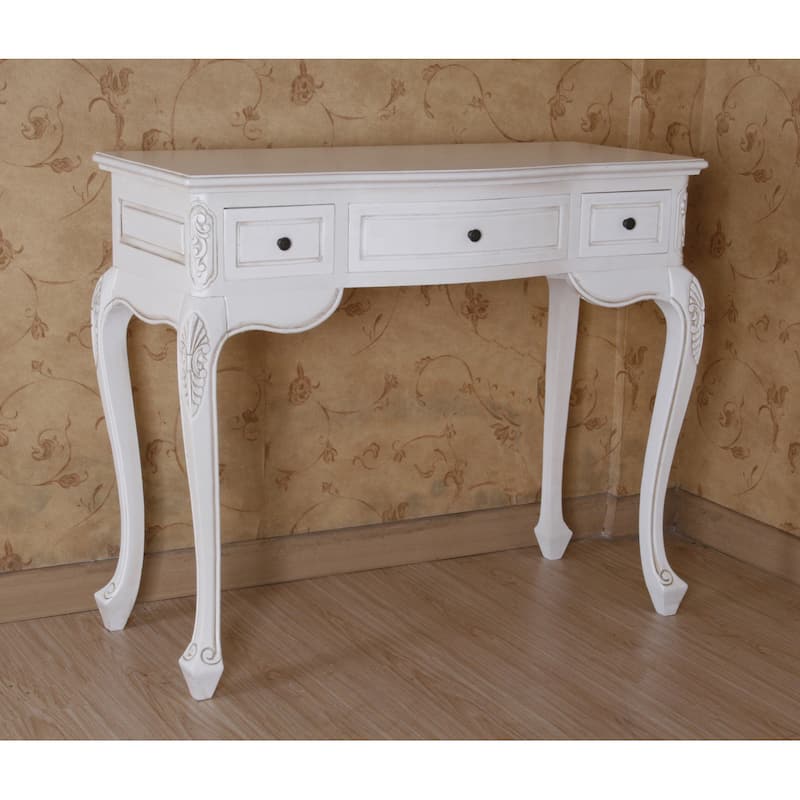 Windsor Carved Wood Writing Desk