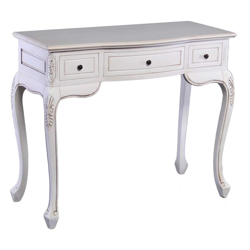 Windsor Carved Wood Writing Desk