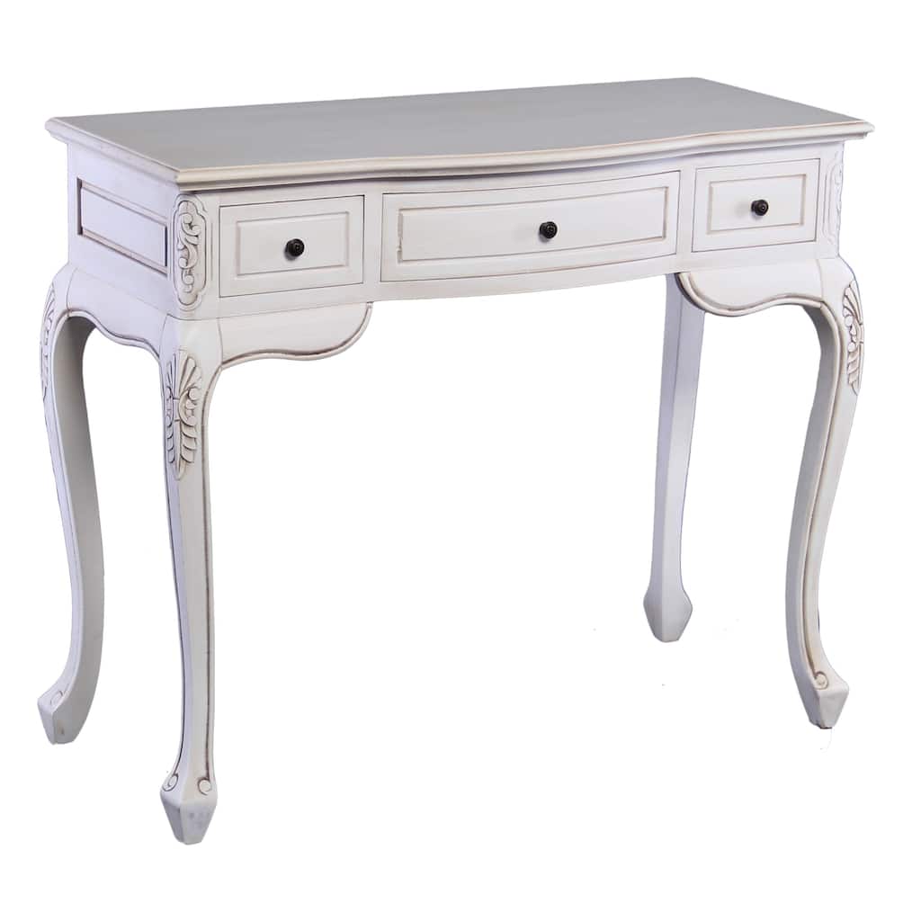 Windsor Carved Wood Writing Desk
