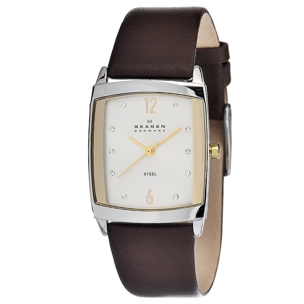 Skagen Women's Twotone Square Watch Free Shipping Today Overstock