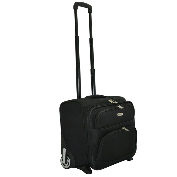 Shop Dejuno Executive Rolling 17-inch Laptop Computer Bag Business Case - Free Shipping Today ...