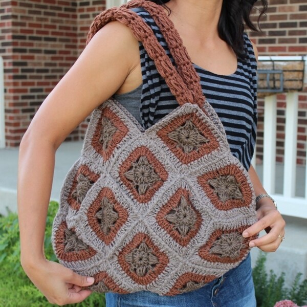 Shop Handmade Crochet 'Earthy Brown' Handbag (Thailand) - Free Shipping ...