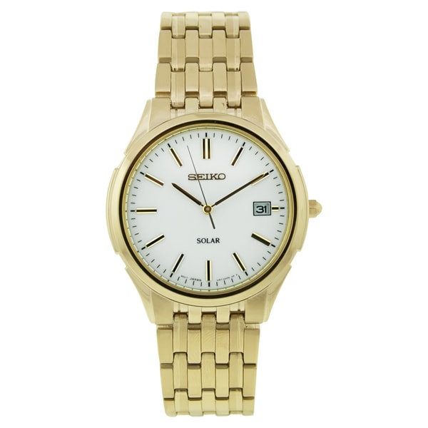 Seiko Men's Classic Goldtone Steel Watch Seiko Men's Seiko Watches