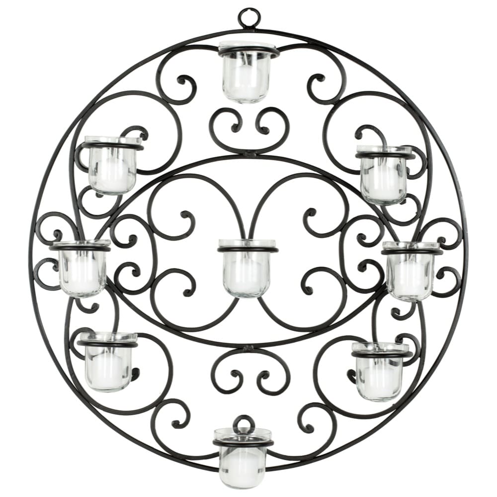 Safavieh Circ Candle Holder Wall Sconce 23.6" x 3.9" x 23.6" On