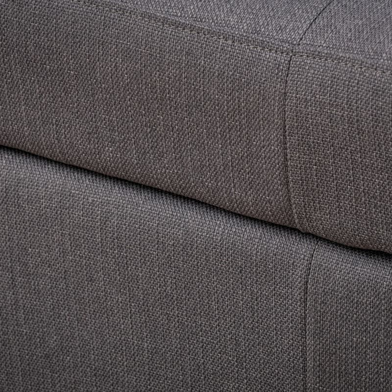 Chatsworth Tufted Rolling Storage Ottoman by Christopher Knight Home