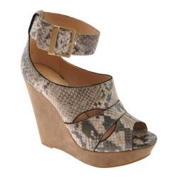 Women's Joan & David Dollee Black Reptile Joan & David Wedges