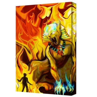 Pyro Painter 'Pharaoh' Wrapped Canvas Art ArtWall Canvas