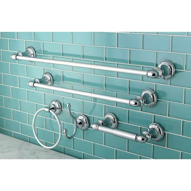 Kingston Brass Provence Chrome 5-piece Bathroom Accessory Set