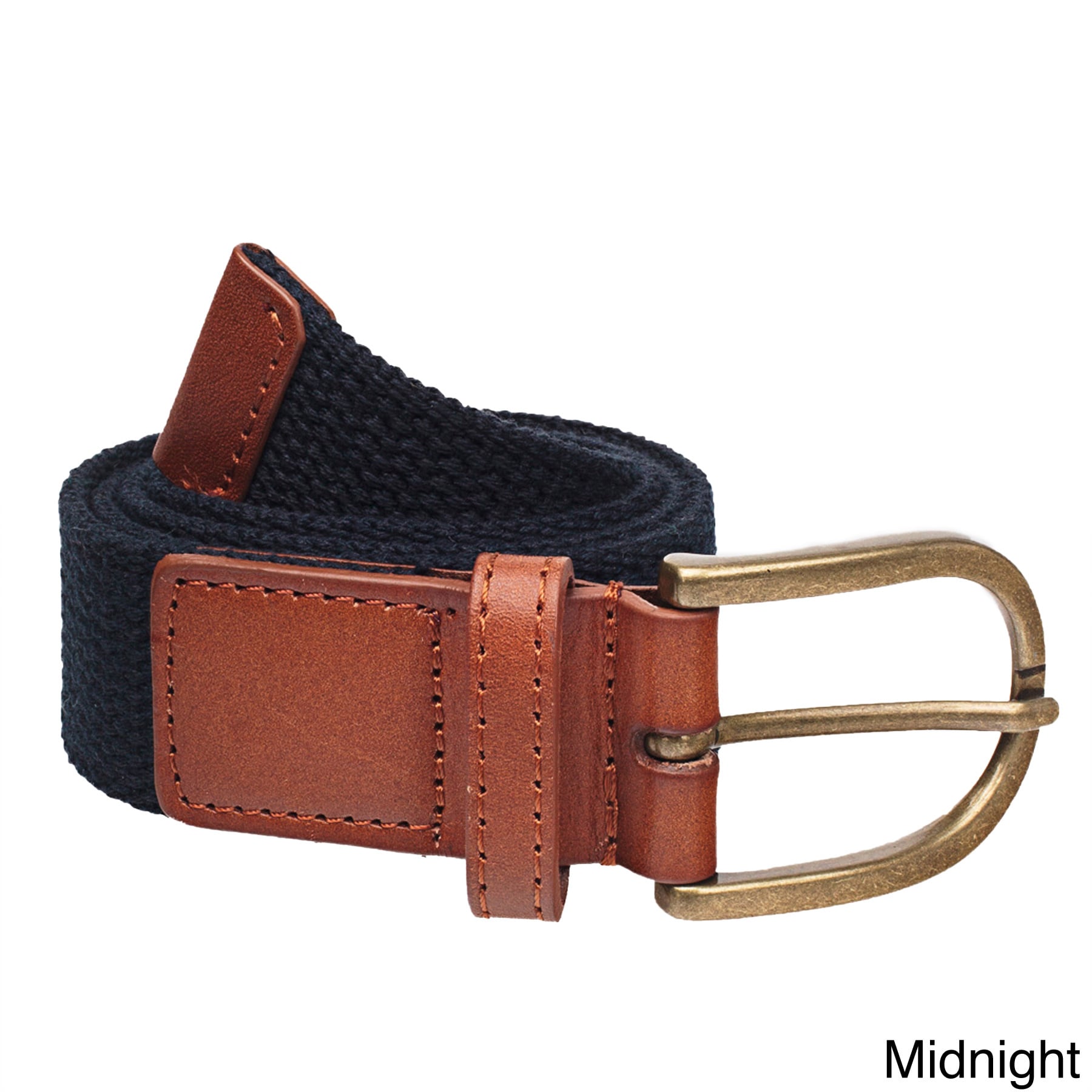 American Apparel Unisex Spun Poly web Leather Belt