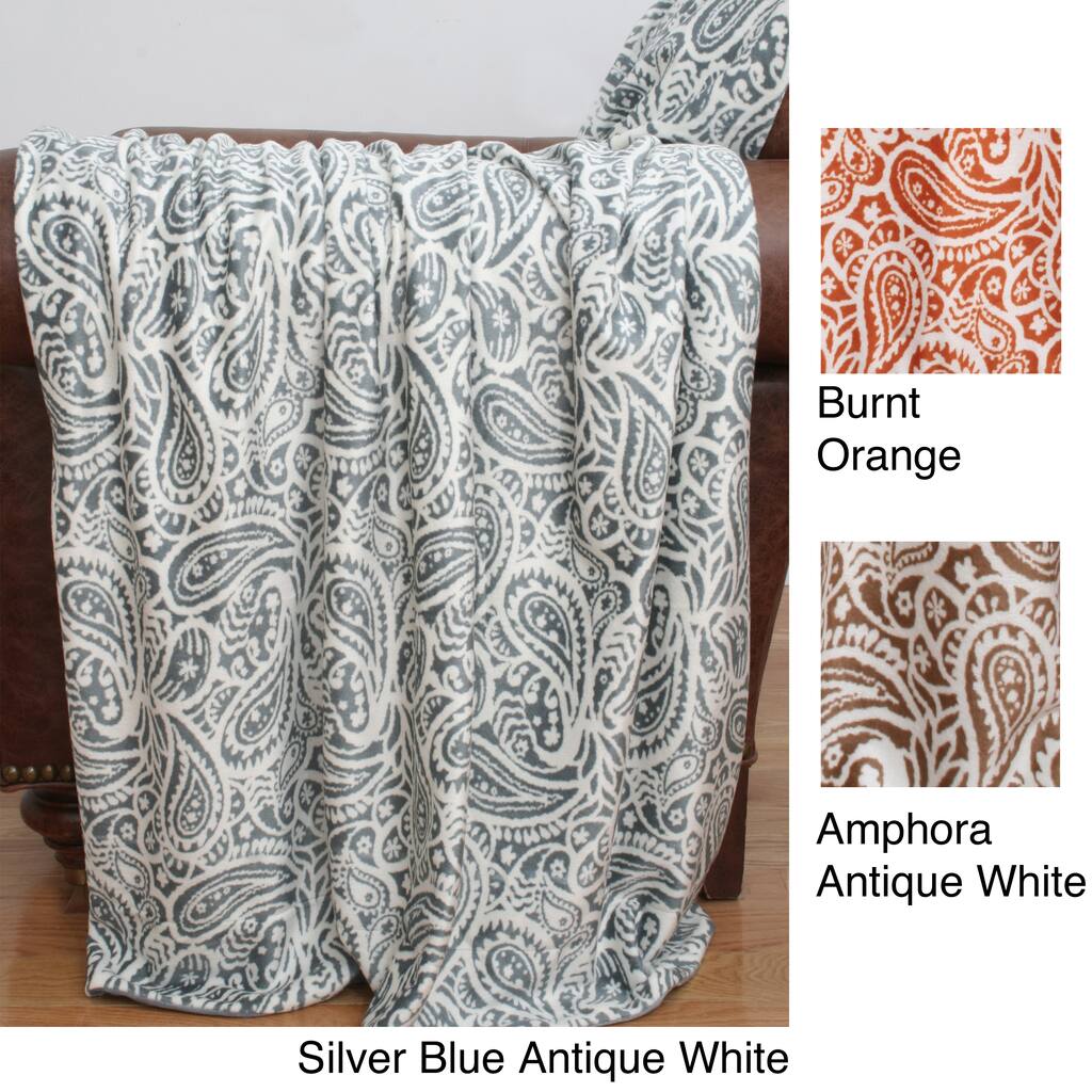 Echo Paisley Microplush Throw