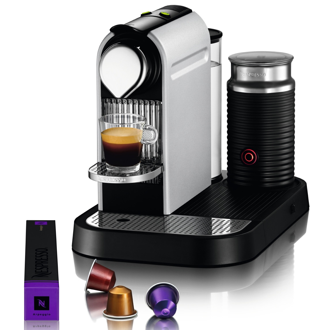 Nespresso 12本 Nespresso C120 Aluminum Citiz Coffee Maker (New) - Bed Bath