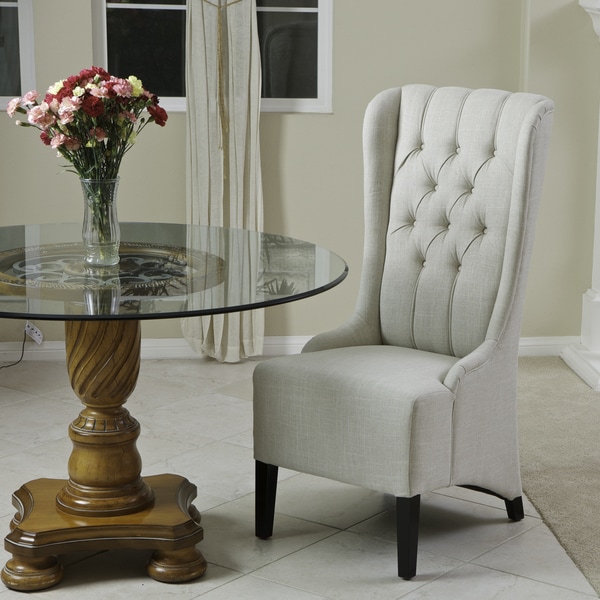 Shop Champion Tufted Light Beige Fabric Dining Chair by Christopher