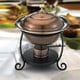 Old Dutch Round Antique Copper Chafing Dish - 1.75 qt - Thumbnail 0