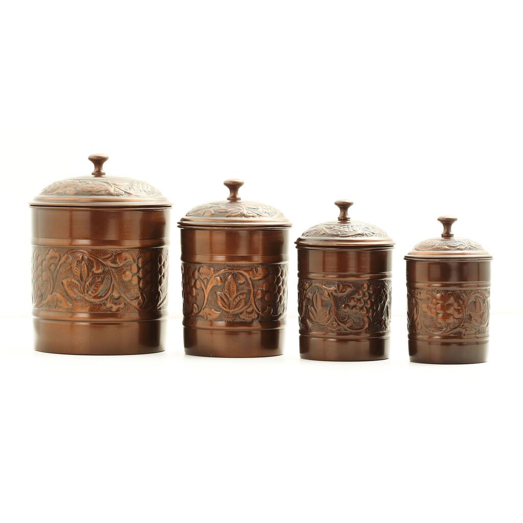 Old Dutch 'Heritage' Antique Copper 4-piece Canister Set