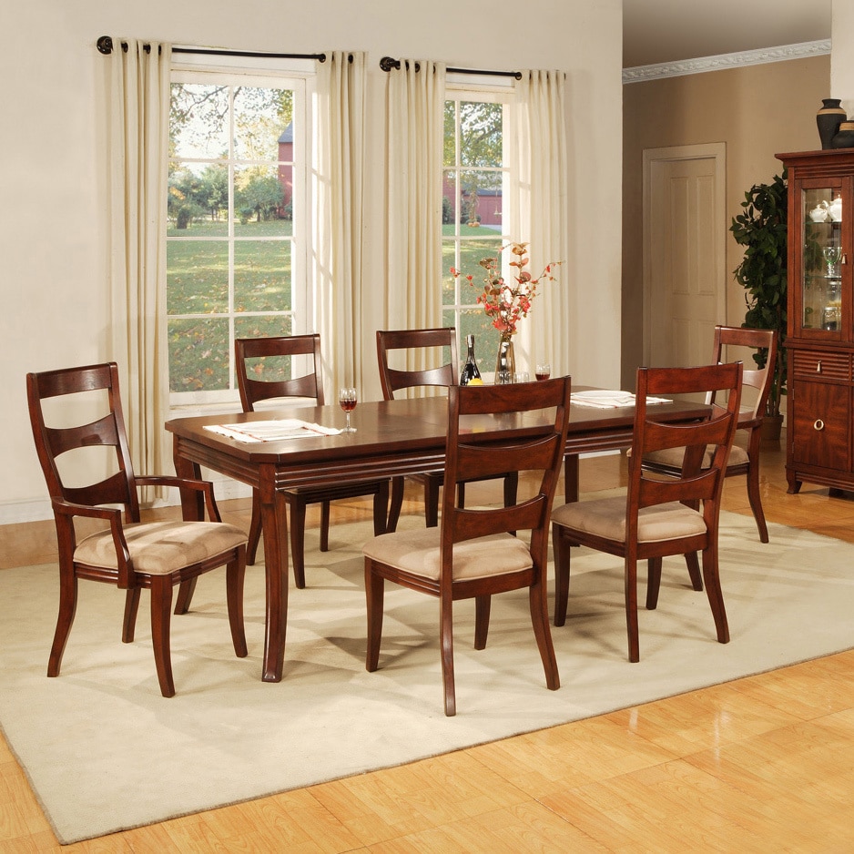 American Lifestyles Solina Cherry Dining Arm Chairs (Set of 2) Today