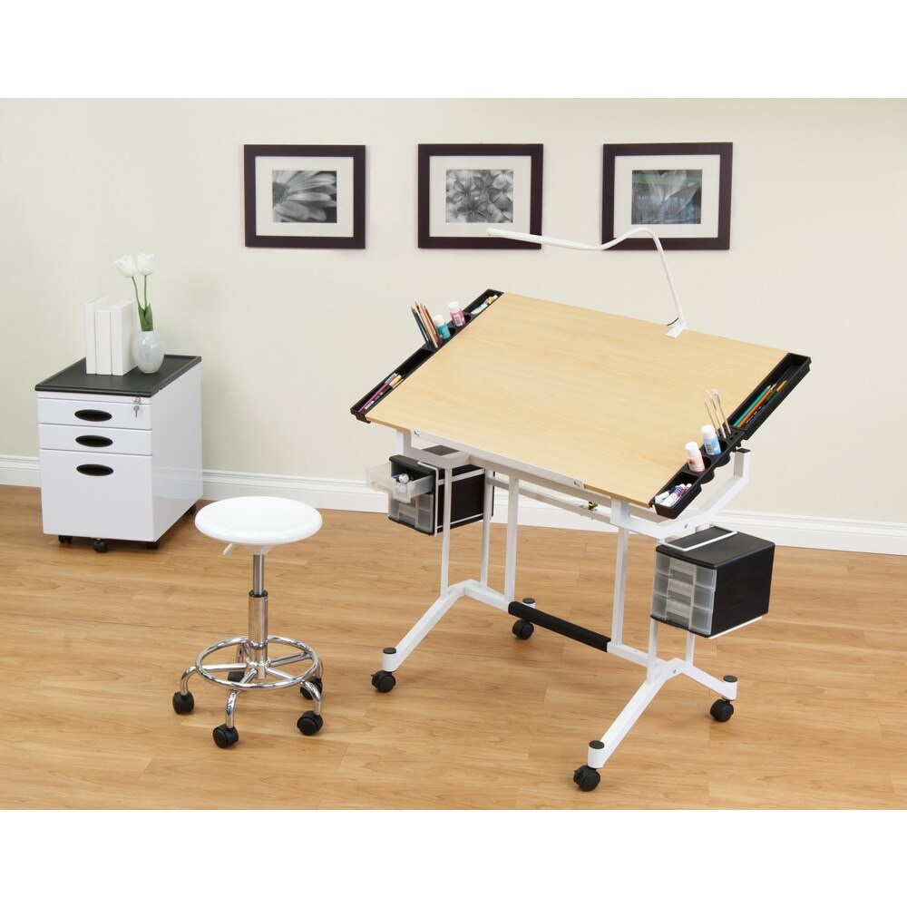 Studio Designs Pro Craft Station in White With Maple 13245 610696572097 for sale online 