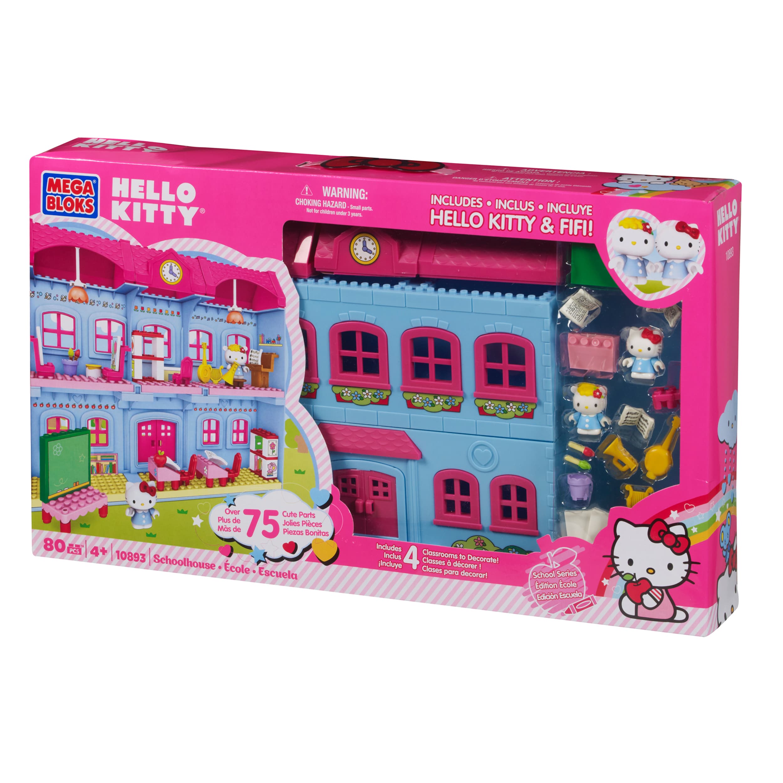 Shop Mega Bloks Hello  Kitty  Schoolhouse Playset  Free 