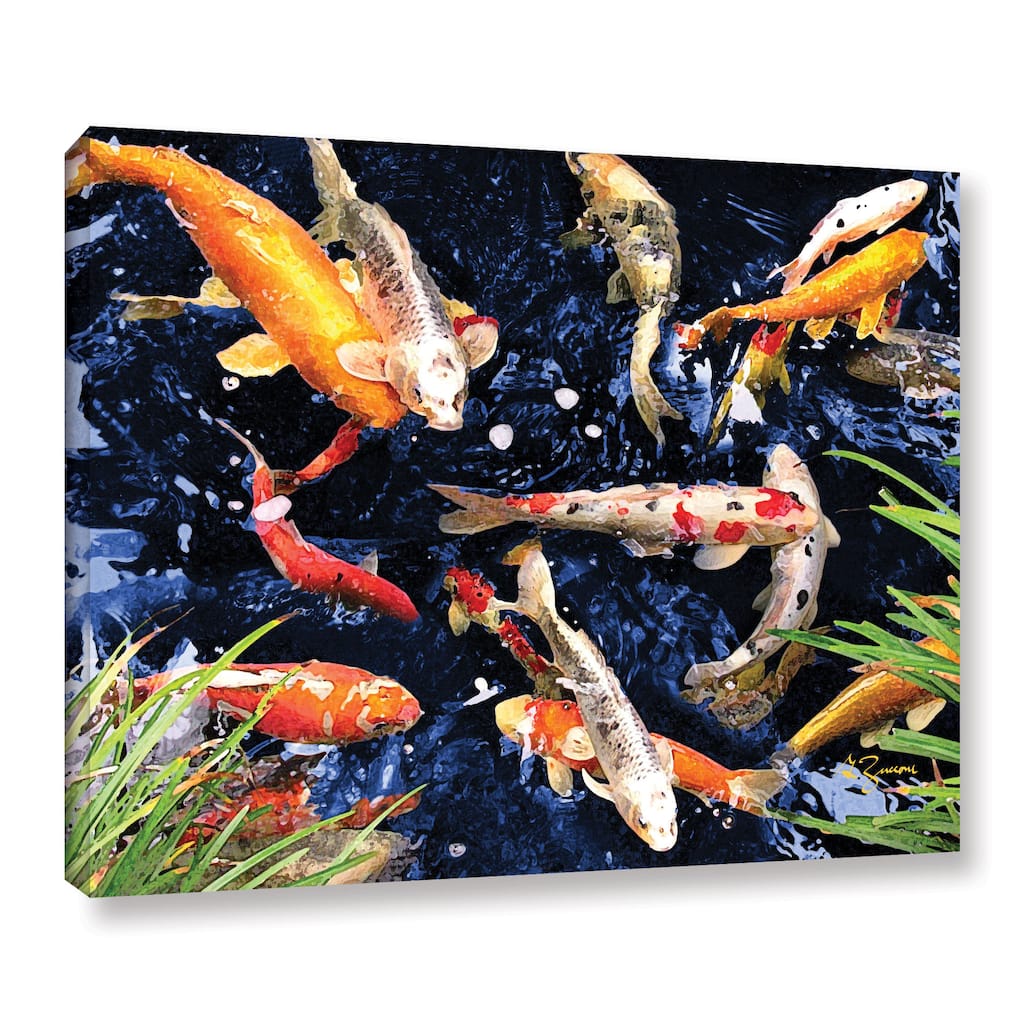 George Zucconi 'Koi' Wrapped Canvas