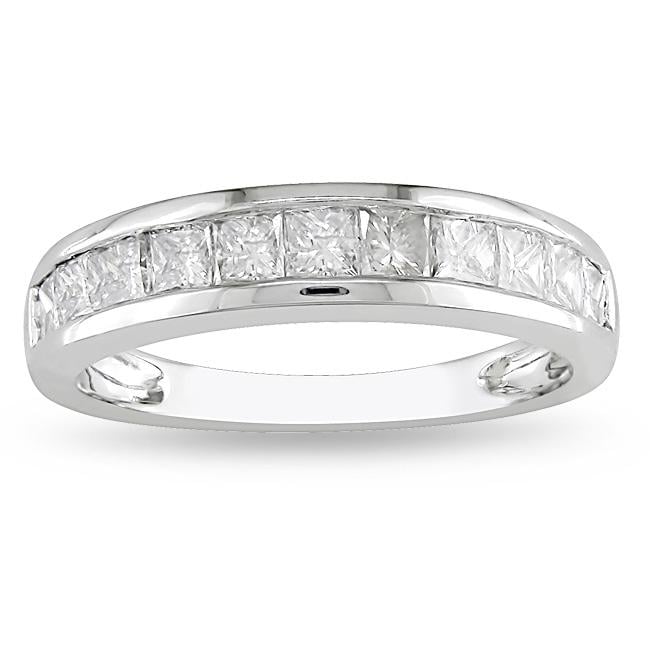 14k White Gold 1ct TDW Diamond Anniversary Ring (H I, I2 I3 