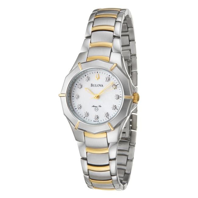 Bulova Womens Marine Star Two tone Steel Quartz Diamond Watch