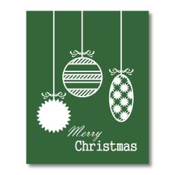 Trendography Prints Christmas Ornaments Graphic Art Print